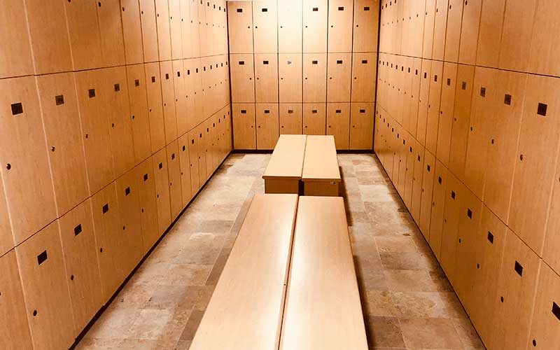 Cleaning Fitness center Locker Room