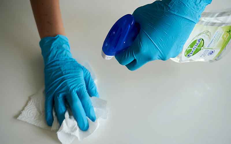 Sanitizing process