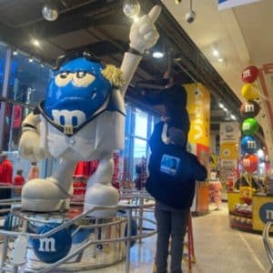 High dusting at M&M's World New York