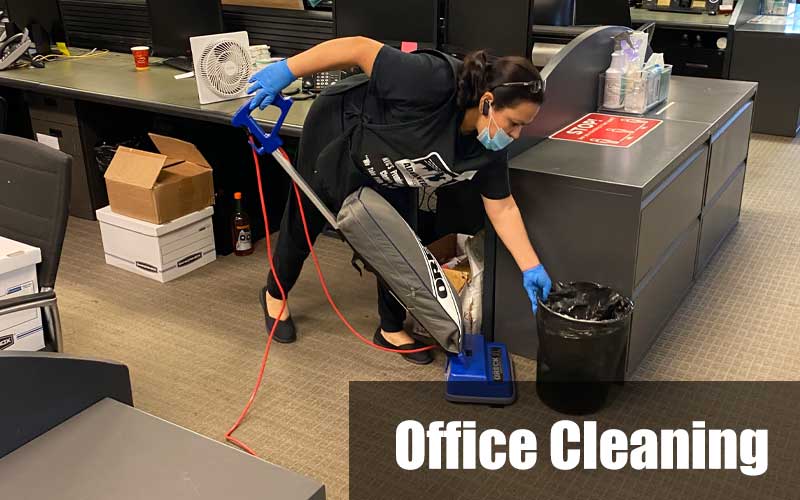 professional cleaners cleaning an office in New York