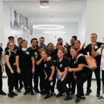 Team of cleaning professionals and supervisors