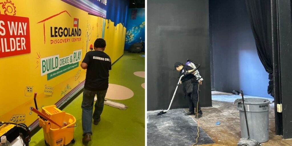 Comparison of commercial cleaning and post-construction cleaning tasks