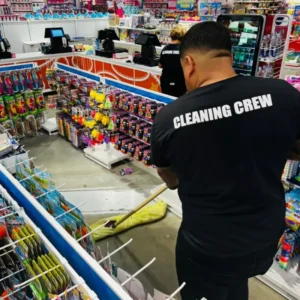 Sweeping-floors-at-major-retail-store in NYC