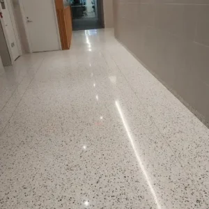 Marble floor case in NYC office building