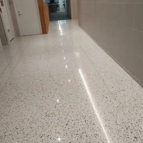 Marble floor case in NYC office building
