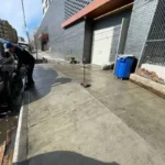 After Picture - Pressure washing pavement at NYC charter school