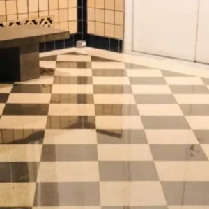 After Picture - Restoration of marble floor in Class A Office Tower — Midtown Manhattan