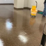 After Picture - Strip & Wax of vinyl floor in office space, Manhattan