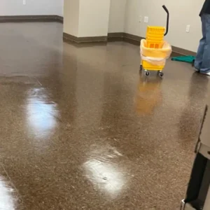 After Picture - Strip & Wax of vinyl floor in office space, Manhattan