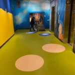 After picture - sweeping and cleaning high-foot traffic carpet floor in tourist attraction - New Jersey