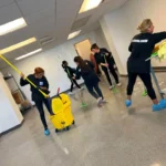 Before Picture - Cleaning Office cement floors in lower Manhattan office building