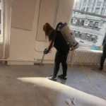 Before Picture - Post-construction cleaning of office space in NYC after completion