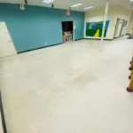 Before Picture - Vinyl floor cleaning in NYC charter school
