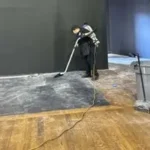 Post Construction Cleaning - Rough cleaning, vacuuming construction dust after office renovation in Manhattan NYC