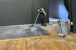 Post Construction Cleaning - Rough cleaning, vacuuming construction dust after office renovation in Manhattan NYC