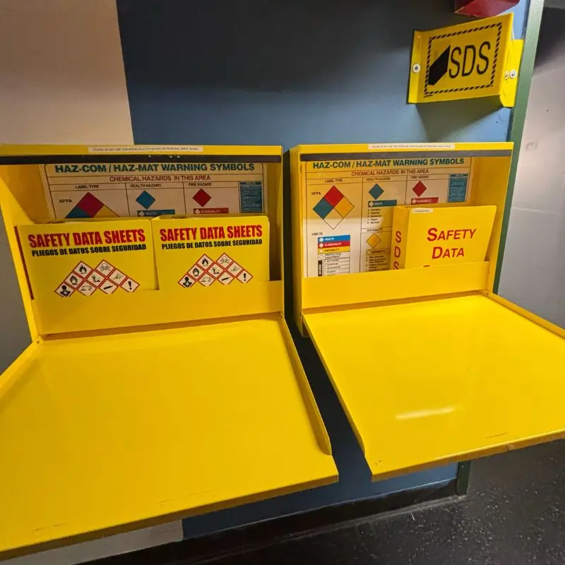 SDS Sheets always on-site