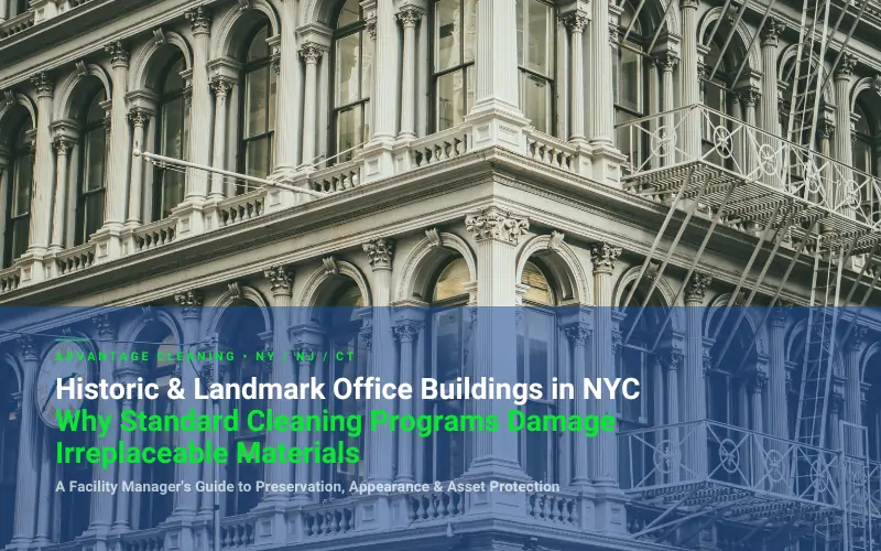 Historic & Landmark Office Buildings in NYC Why Standard Cleaning Programs Damage Irreplaceable Materials